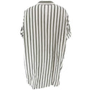 J By J 6361B Stripe Cotton Shirt Army