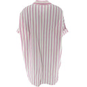 J By J 6361B Stripe Cotton Shirt Light Pink