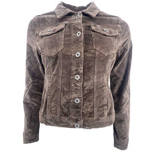 J By J 6843 Velvet Jacket Brown - J BY J Fashion