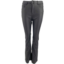 J By J 6866 Wide Stretch Pants Coated Black - J BY J Fashion