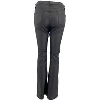 J By J 6866 Wide Stretch Pants Coated Black - J BY J Fashion