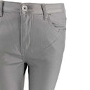 J By J 6866 Wide Stretch Pants Coated Grey - J BY J Fashion