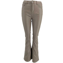 J By J 6866 Wide Stretch Pants Coated Taupe - J BY J Fashion