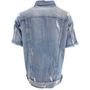 J By J 6907 S/S Denim Shirt Blue - J BY J Fashion