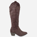 J By J 7687A Long Cowboy Boots Brown