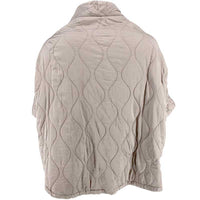 J By J 8018 Oversized Quilted Jacket / Vest Grey - J BY J Fashion