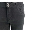 J By J 8048 Flare Jeans Black - J BY J Fashion