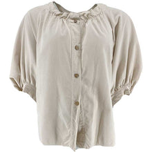 J By J 8932 Velvet Frill Shirt Sand