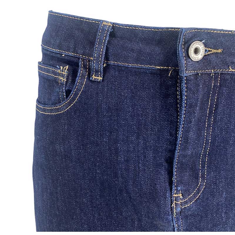 J By J 9233 Stretch Denim Skirt Dark Blue - J BY J Fashion