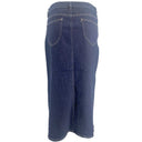 J By J 9233 Stretch Denim Skirt Dark Blue - J BY J Fashion