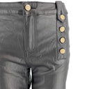 J By J 9252 Coated Wide Pants Gold/Black - J BY J Fashion