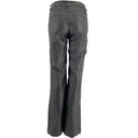 J By J 9252 Coated Wide Pants Gold/Black - J BY J Fashion