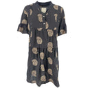 J By J 9404 Embroidery Dress Black