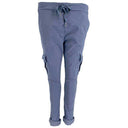 J By J 95870 Stretch Cargo Pants Blue