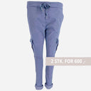 J By J 95870 Stretch Cargo Pants Medium Blue