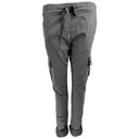J By J 95870 Stretch Cargo Pants Mørkegrå - J BY J Fashion