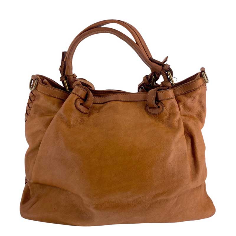 J By J Braided Leather Bag Brown - J BY J Fashion