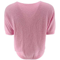J By J Button Down SS Knit Baby Pink