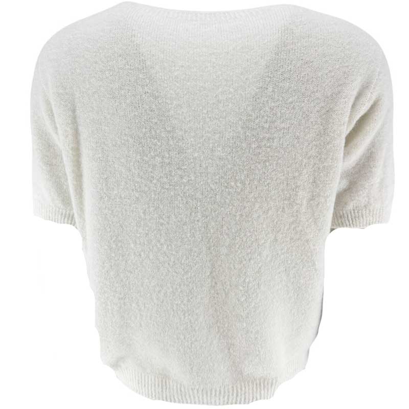 J By J Button Down SS Knit Off White