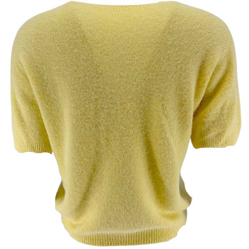J By J Button Down SS Knit Yellow