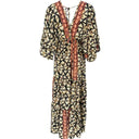 J By J Floral Long Silk Dress Sand