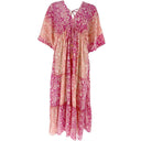 J By J Floral S/S Silk Dress Pink
