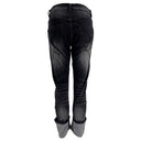 J By J H8247 Washed Stretch Jeans Sort - J BY J Fashion