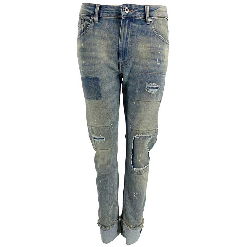 J By J H8458 Stretch Jeans Blue - J BY J Fashion