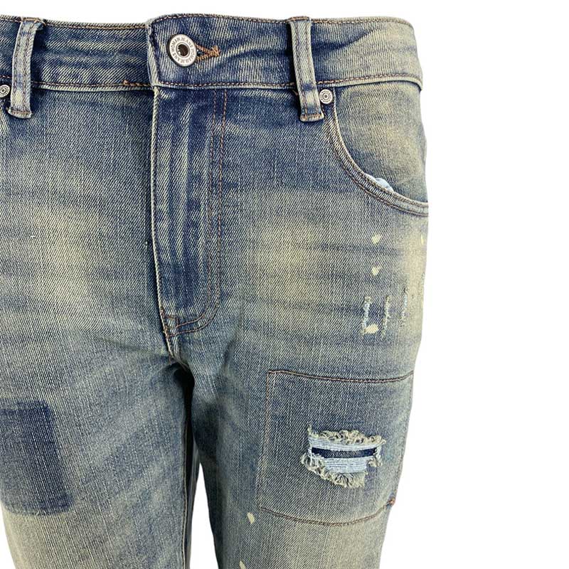J By J H8458 Stretch Jeans Blue - J BY J Fashion