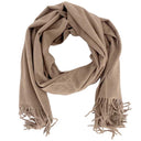 J By J QR17 Wool & Cashmere Scarf Brun - J BY J Fashion
