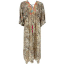 J By J TC-575 Floral Long Dress Sand