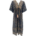 J By J TC-720 Viscose Long Dress Black