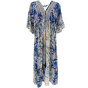 J By J TC-8020 Silk Dress Blue