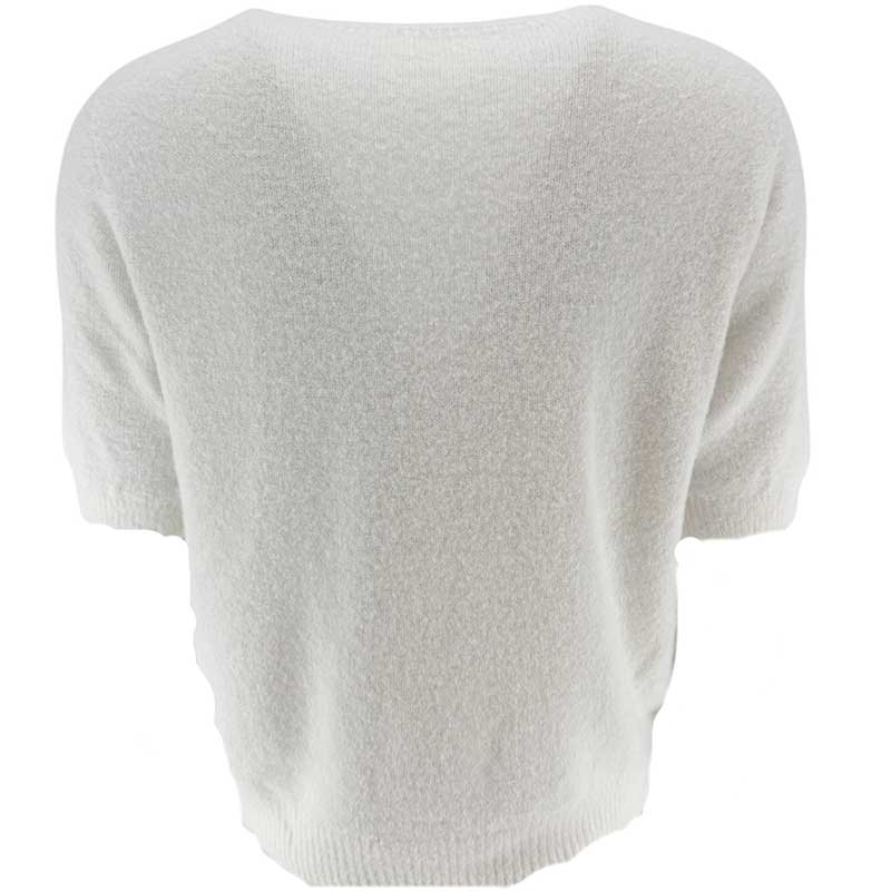 J By J V-Neck SS Knit Off White