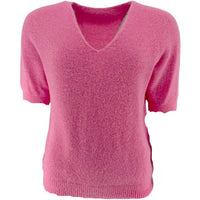 J By J V-Neck SS Knit Pink