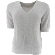 J By J V-Neck SS Knit Sand