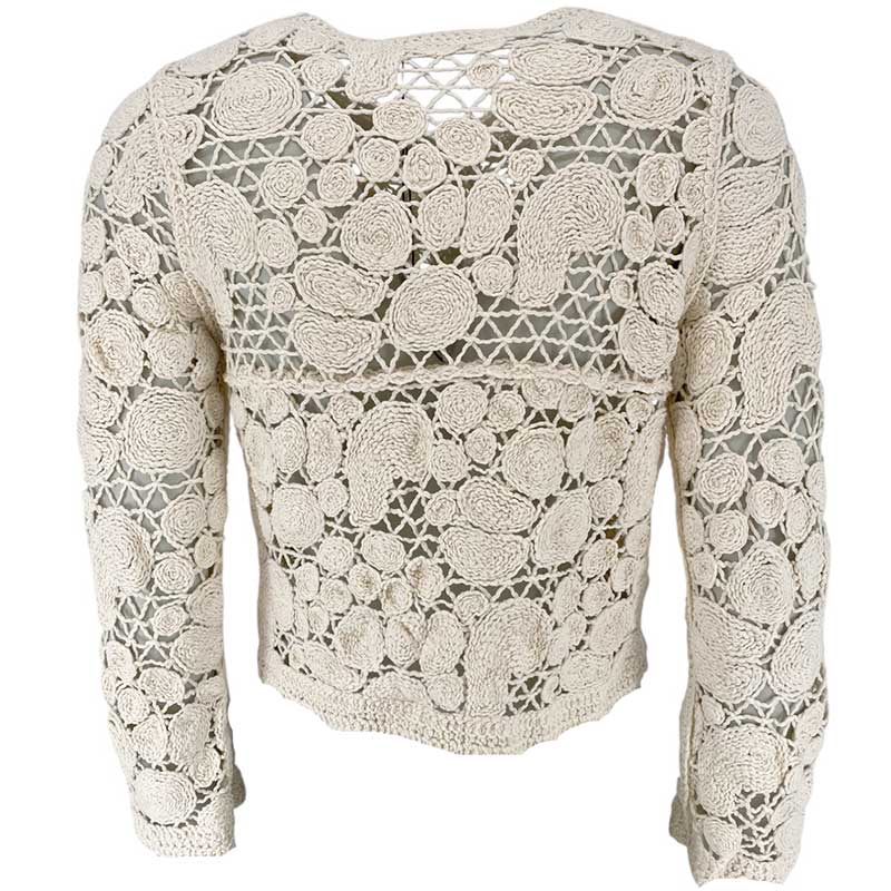 J By J ZS28107 Blond Cardigan Off White