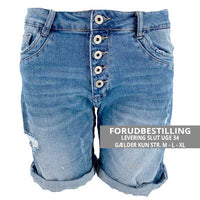 J BY J MC-6007 Denim Shorts Blå