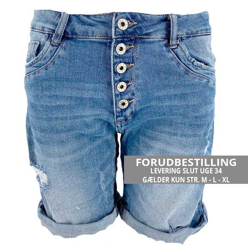 J BY J MC-6007 Denim Shorts Blå