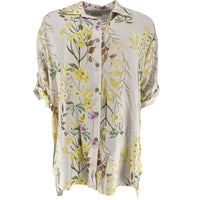 J By J 20364 Viscose Flower Shirt Sand
