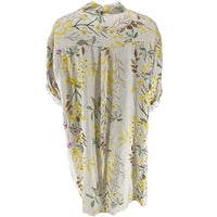 J By J 20364 Viscose Flower Shirt Sand