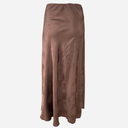 J By J 21521 Satin Skirt Brown