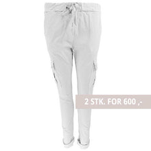 J By J 95870 Stretch Cargo Pants Hvid