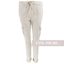 J By J 95870 Stretch Cargo Pants Off-White