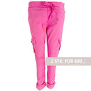 J By J 95870 Stretch Cargo Pants Pink