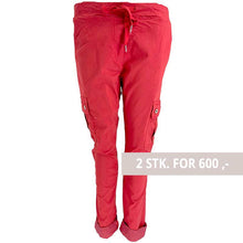 J By J 95870 Stretch Cargo Pants Rød