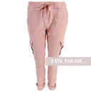 J By J 95870 Stretch Cargo Pants Rosa