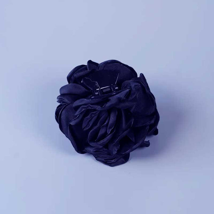 LE MOSCH ROSE ROUND HAIRCLAW NAVY