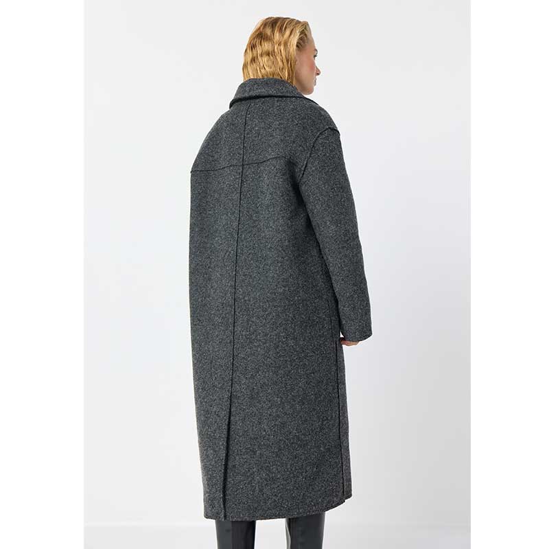 LEVETE ROOM LR-DONNA 1 COAT MØRKEGRÅ