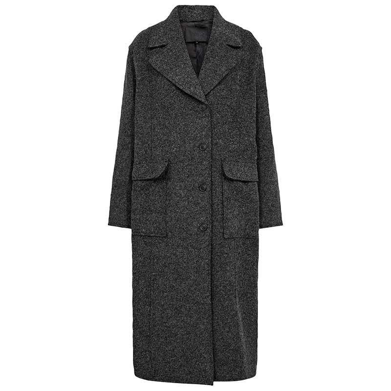 LEVETE ROOM LR-DONNA 1 COAT MØRKEGRÅ